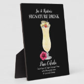 Pina Colada • このシグネチャードリンクをカスタマイズ フォトプラーク (側面)