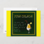 pina-colada-854511PINAコラダレシピアルコールBE ポストカード (正面/裏面)