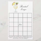 Pina Colada Cocktail - Bridal shower bingo game (正面)
