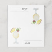 Pina Colada Cocktail - wedding place cards プレイスカード (外部開封)