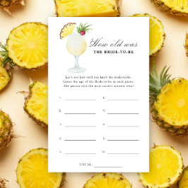 Pina Colada - How old was the bride to be game