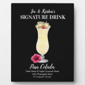 Pina Colada ・ PERSONALIZE this Signature Drink フォトプラーク (正面)