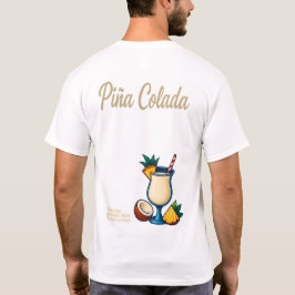 Piña Colada T-Shirt – Tropical Rum Cocktail Tシャツ