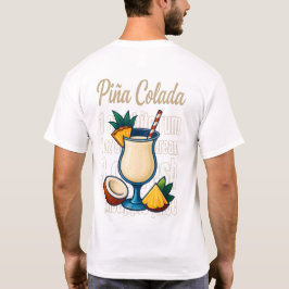 Piña Colada T-Shirt – Tropical Rum Cocktail Tシャツ