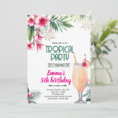 Piña Colada tropical party Invitation  招待状 (スタンド正面)