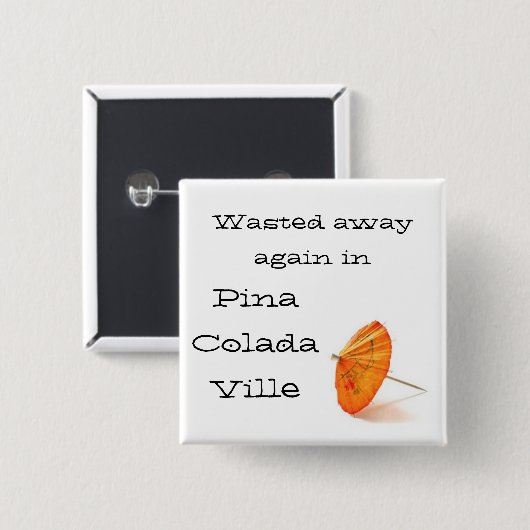 Pina Colada Ville 缶バッジ (正面&裏面)