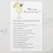 Pina Colada - What did the groom say bridal game (正面)