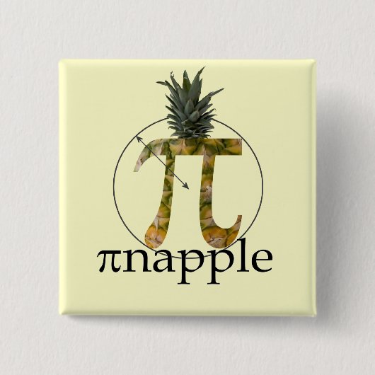 pinapple 缶バッジ (正面)