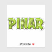Pinar Name Kiwi Design Aufkleber Sticker シール (シート)