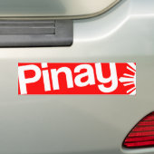 Pinayのバンパーステッカー バンパーステッカー (車上)