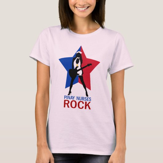 Pinayは石を看護します Tシャツ (正面)