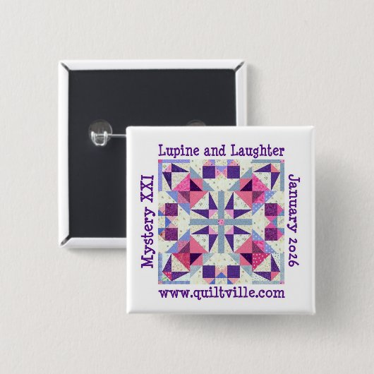Pinback Button for Lupine and Laughter 缶バッジ (正面&裏面)