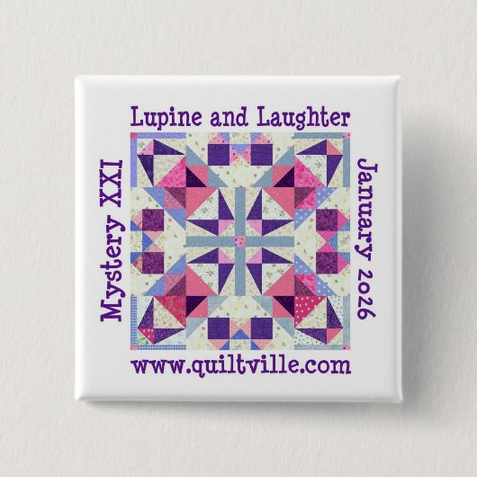 Pinback Button for Lupine and Laughter 缶バッジ (正面)