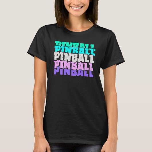 Pinball Arcade Games Video Game Gaming Gamer Tシャツ (正面)