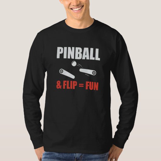 Pinball & Flip Fun Pinball Machine Player Tシャツ (正面)