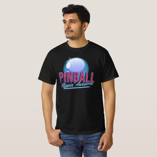 Pinball Flippin' Awesome Tシャツ (正面フル)