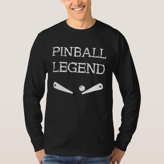 Pinball Legend Retro Flipper Pinball Arcade Gamer  Tシャツ (正面)