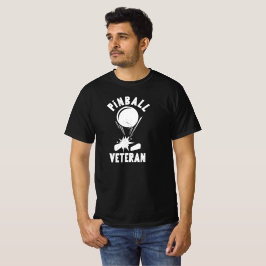 Pinball Veteran Player Tシャツ (正面フル)
