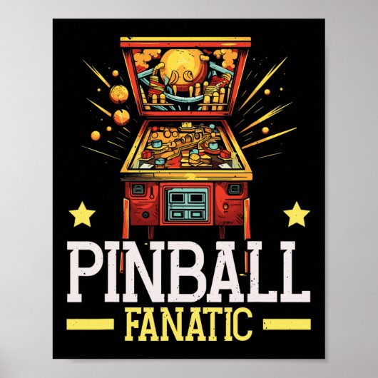 Pinbyll Machine Arcade Game Gamer Clic Video Game  ポスター (正面)