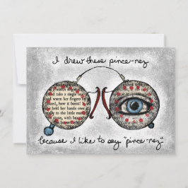 Pince-Nezグリーティングカード カード