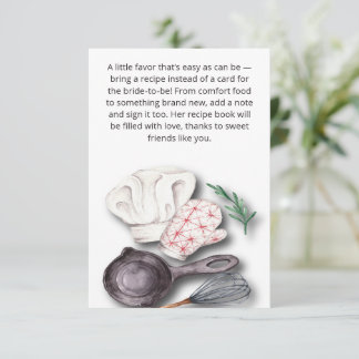 Pinch of Love Kitchen Bridal Shower エンクロージャーカード