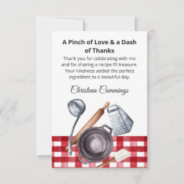 Pinch of Love Kitchen Bridal Shower サンキューカード