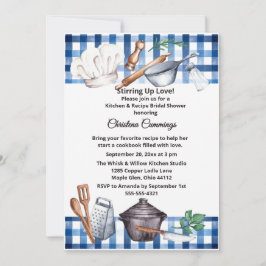 Pinch of Love Kitchen Bridal Shower 招待状