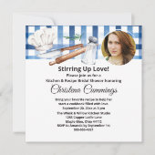 Pinch of Love Kitchen Photo Bridal Shower 招待状 (正面)