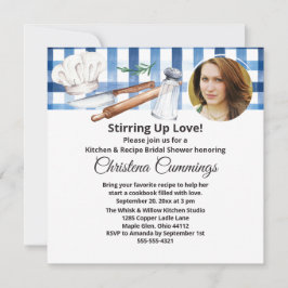 Pinch of Love Kitchen Photo Bridal Shower 招待状