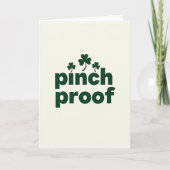 Pinch Proof Shamrock Day Card カード (正面)