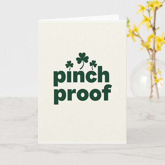 Pinch Proof Shamrock Day Card カード (黄色い花)