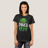 Pinch Proof Shamrock Leprechaun St Patrick's Day Tシャツ (正面フル)