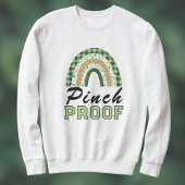 Pinch Proof St Patrick's Day Green Rainbow Plaid スウェットシャツ