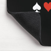 PincheリオのTシャツの白 マウスパッド (コーナー)