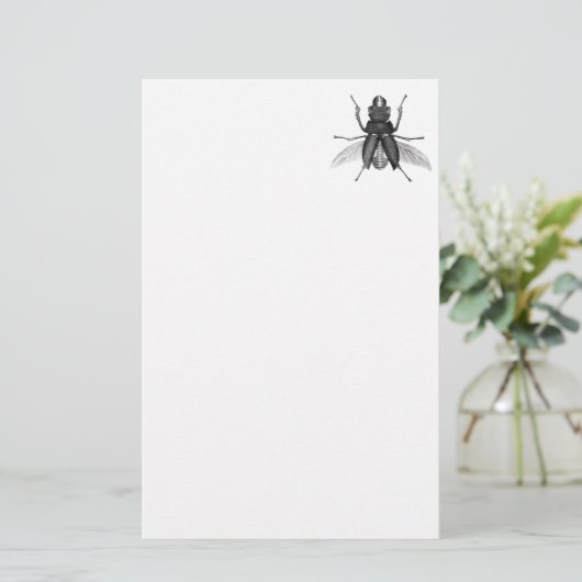 PincherのScareyあごを搭載する気色悪いカブトムシの虫 便箋 (スタンド正面)