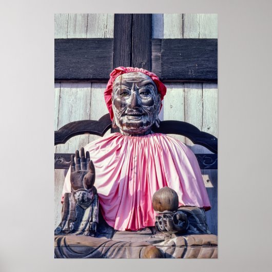 Pindola Bharadvaja statue in Nara - Japan ポスター (正面)