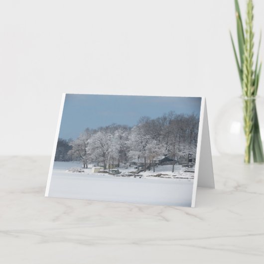 pine湖#3の冬 カード (正面)