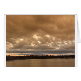 pine湖#3の嵐の夕べの空