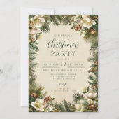 Pine and Berry Winter Holiday 招待状 (正面)