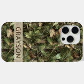 Pine and Leaves Camouflage Personalized Case-Mate iPhoneケース (裏面 (横))