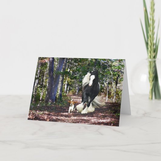 "Pine Barrens走"グリーティングカード カード (正面)