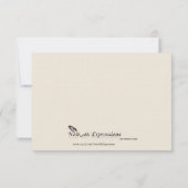 Pine Cone自然結婚on Cream's Response Card 出欠カード (裏面)