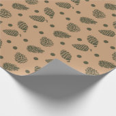 pine cone chrismas wrapping paper ラッピングペーパー (角)