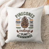 Pine cone design - The Evergreen Promise クッション (ブランケット)