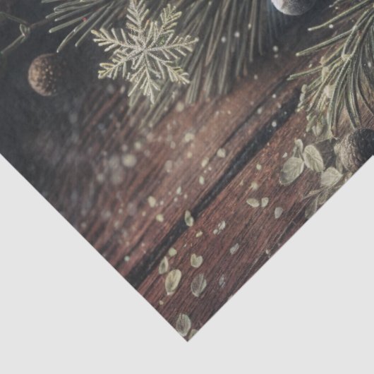 Pine Cone Festive Winter Art 薄葉紙 (詳細)