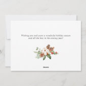 Pine Cones Fir Wreath Christmas Greeting PHOTO シーズンカード (裏面)