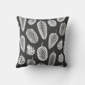 Pine cones hand drawn seamless pattern. Botanical クッション (裏面)