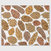 Pine cones seamless pattern ラッピングペーパー (フラット)