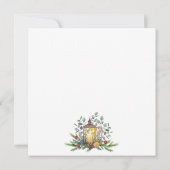 Pine Eucalyptus私たちの最初のクリスマスフォトフラットカード (裏面)