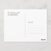 Pine Forest 結婚's Thank You ポストカード (裏面)